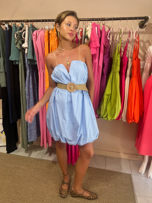 Robe/Jupe bustier Ballon bleu