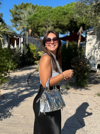 Sac argenté Bérénice