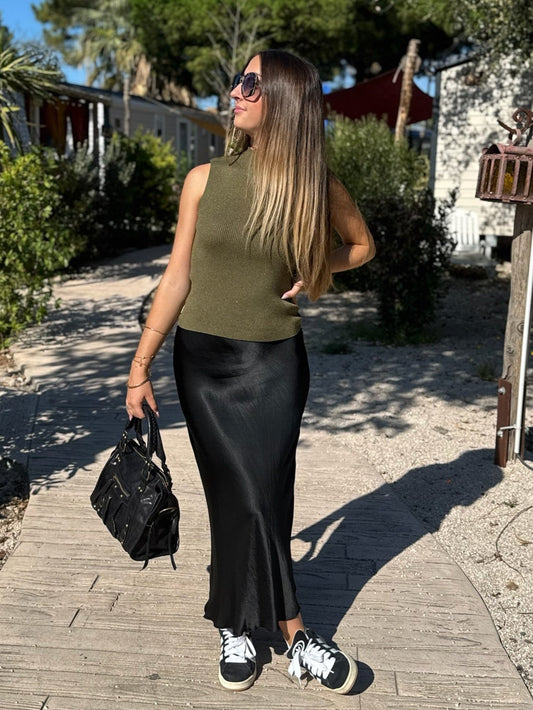 Jupe longue noire Elodie